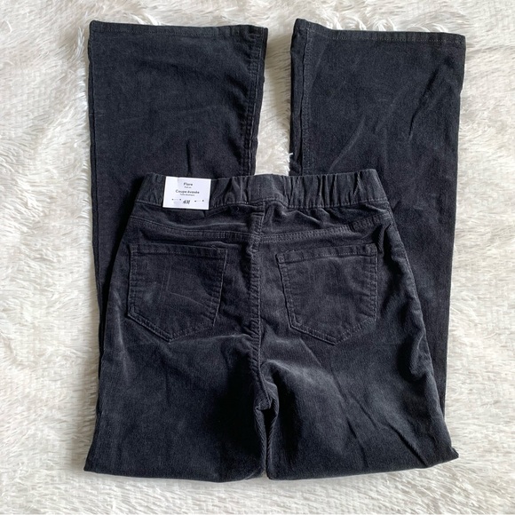 H&M Dark Gray Corduroy Flare Leg Pants•NWT•9/10 - Picture 4 of 5